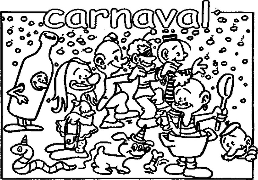 coloriage fete de carnaval mardi gras